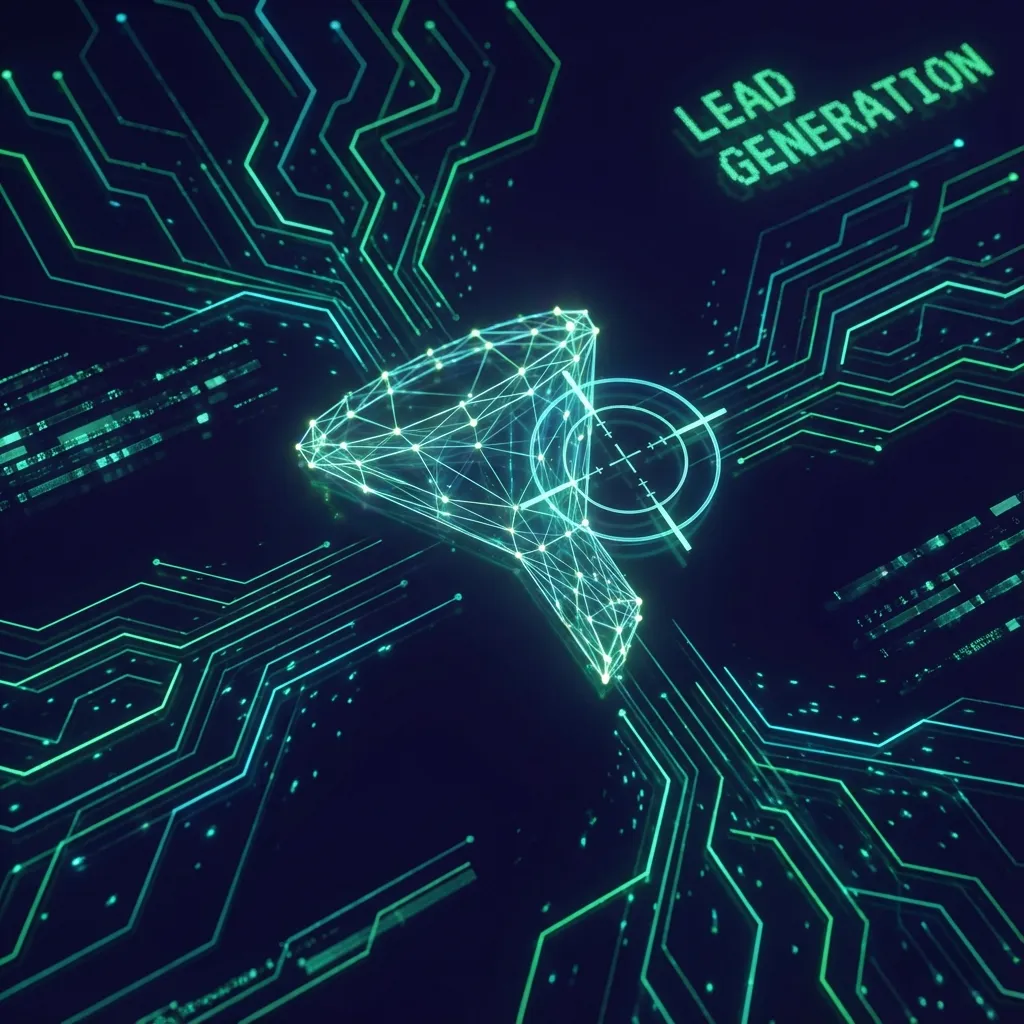 Lead Generation AI Abstract Background