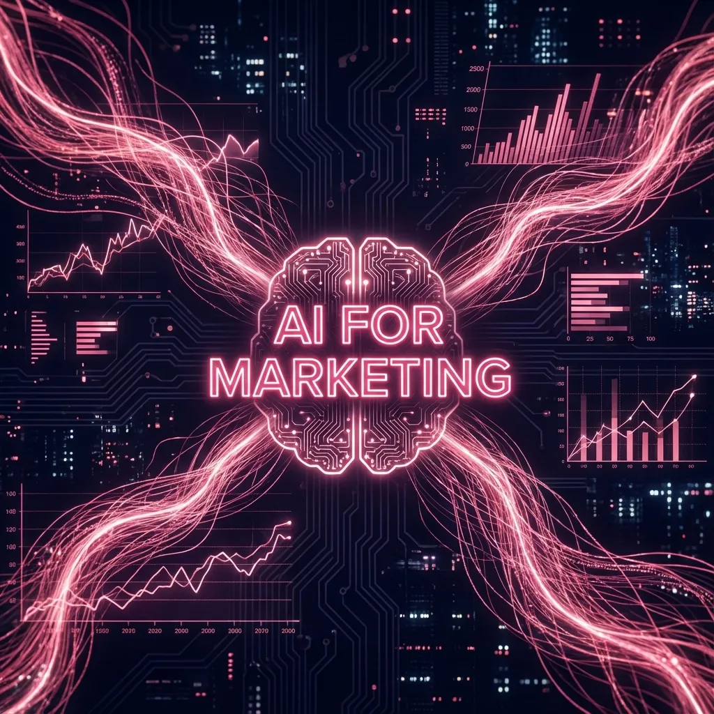 AI Marketing Abstract Background