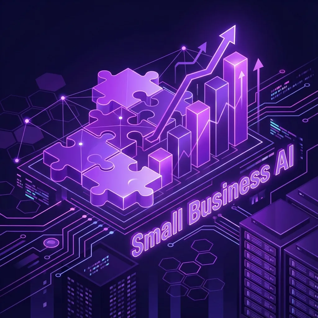 Small Business AI Abstract Background