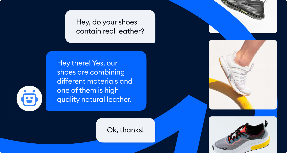 Example of Lyro AI handling a customer conversation