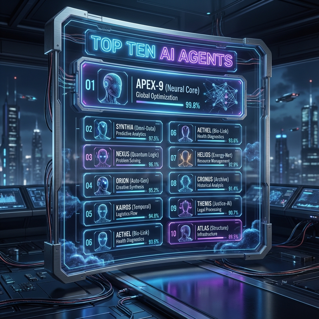 Top Ten AI Lists by Industry